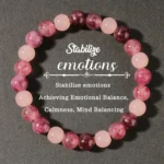 Cute autumn and winter jewellery pink garnet pink quartz strawberry quartz braclet for girlfriend gifts natural stone bracelets